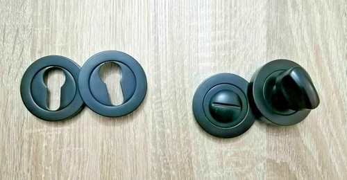 Black thumb turn release - &,