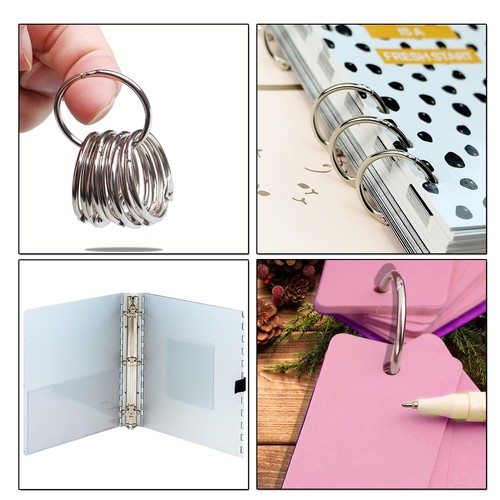 Metal hinged ring book - hinged,
