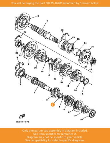 Yamaha washer 90209 16209 - washer,, 90209-16209