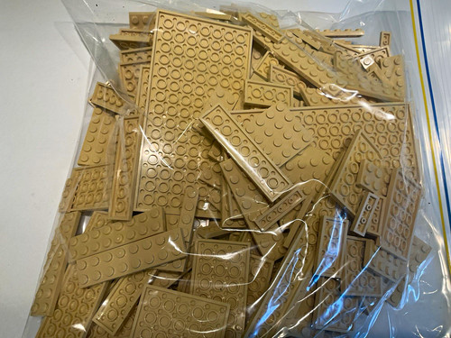 Lego tan plates - lego, mixed