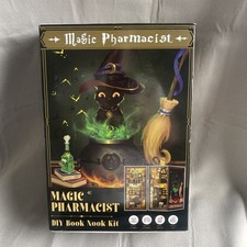 Cutebee Magic Pharmacist DIY Book Nook Kit Potions Room Wizard Diorama shelf