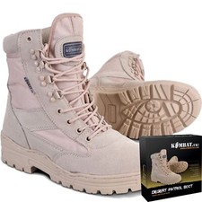 UK Desert Army Military Mens Tactical Combat Cadet Patrol Recon Boots Combat 
