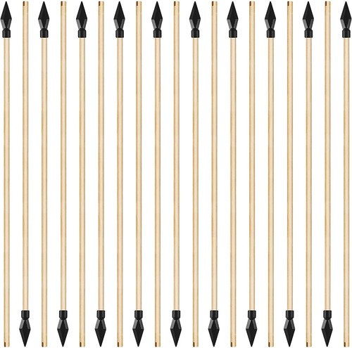 20xsoft rubber wooden arrow - wooden,