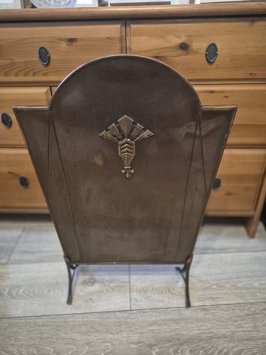 Art deco fireside cooper brass - deco,
