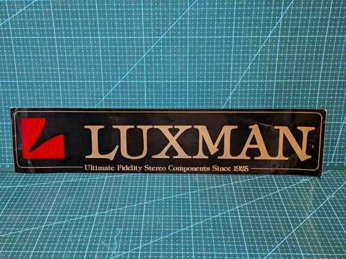 Luxman dealer sticker 37cm - luxman,
