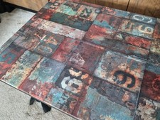 Art Deco Rust Effect  Coffee Table - Modern Art Piece table 37cmx57cmx55cm