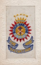 WW1 Embroidered SILK POSTCARD
