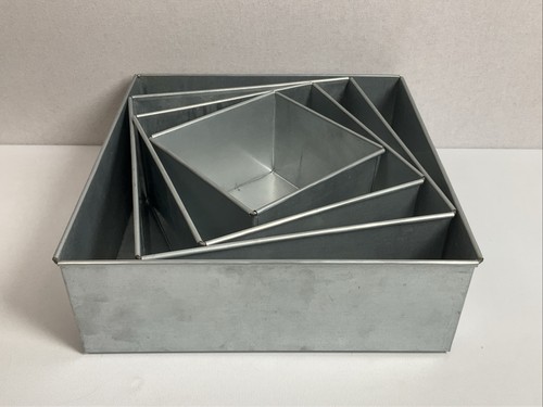 Tier square wedding cake tin - tier,