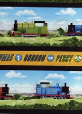 Half Meter Thomas The Tank Engine All Aboard Stripe 100% Cotton Quilting Fabric