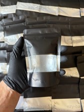 50 Black Mylar Window Bags
