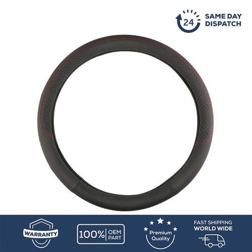 Black leather car steering - car,