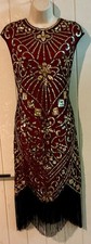 Stunning New Flapper dress size XL 14  16 Party Cocktails 20s