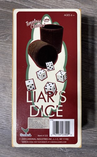 Cardinal games liars dice - liars,