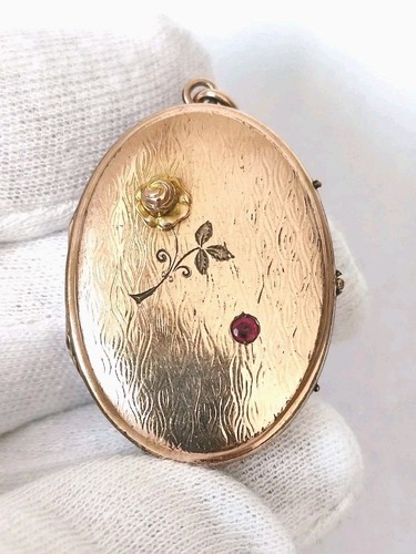 Antique large oval art nouveau - art,