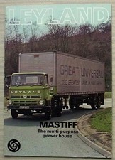 LEYLAND MASTIFF Truck Commercial Goods Vehicle Sales Brochure c1977 Ref 1637