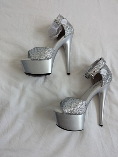 Silver platform sandals ankle - platform,