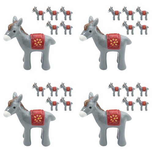 Pcs miniature donkey statues - pcs,