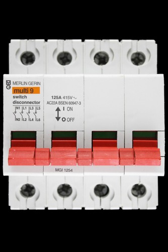 Merlin gerin 125 amp four - amp, pole