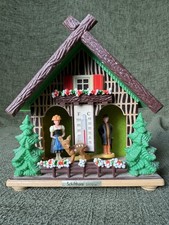 Vintage Swiss Chalet Weather House Thermometer 5"  Kitsch. E109