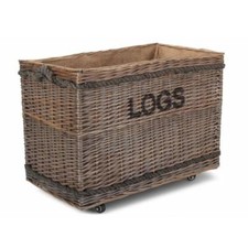 Wicker Large Log Basket On