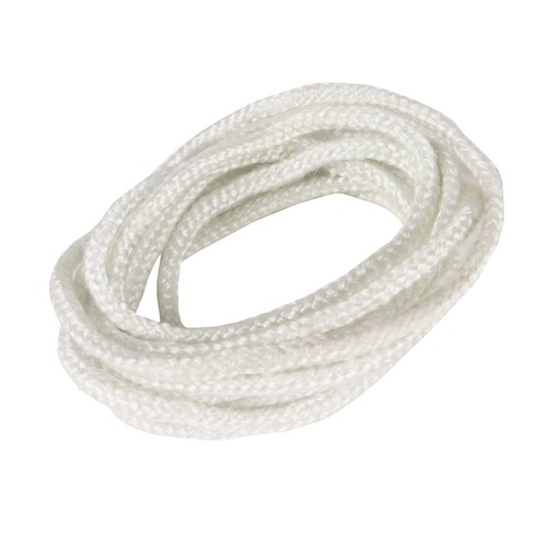 Stove rope door white glass - white,