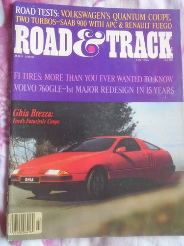 Road track jul 1982 renault - &,