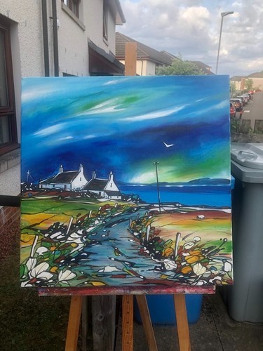 Large original painting - original,