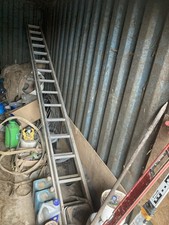 Aluminium Extension Ladder 4.5mt X 2 . Square Rung 