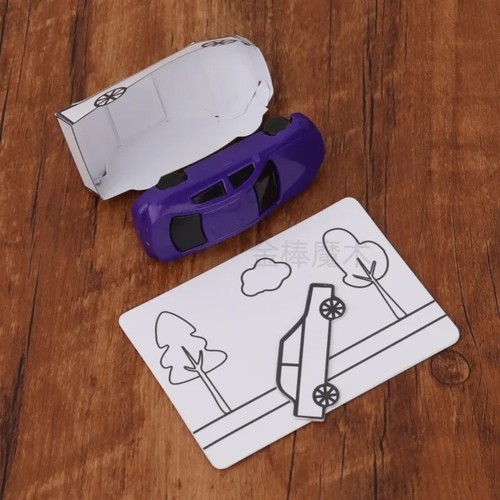 Appearing car magic trick card - car,