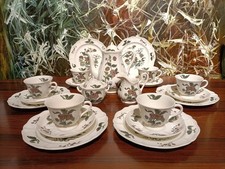 WEDGWOOD England MANDARIN - Beautiful 21 Piece Coffee Service for 6 People