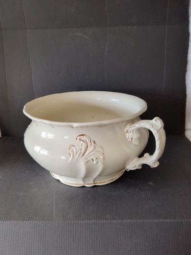 Vintage white ceramic ornate - vintage,