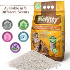 Clumping Cat Litter Highly  Absorbent Bentonite Odour Control 10L Kitten Hygiene