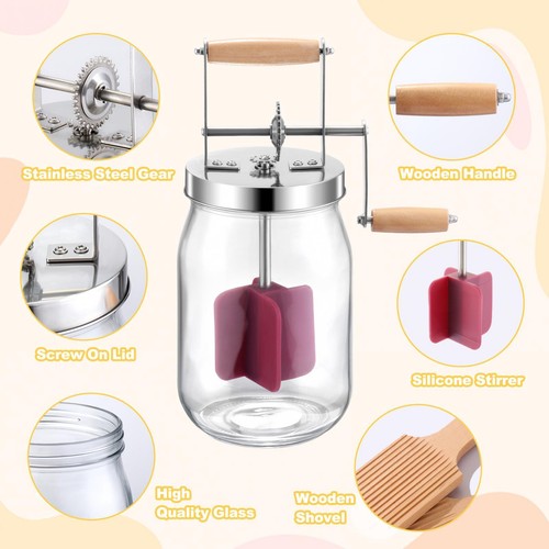 Hand crank butter churn - churn,