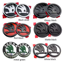 Pcs 80mm/90mm Skoda Emblem Badge for Fabia Octavia RS Superb Rapid Yeti