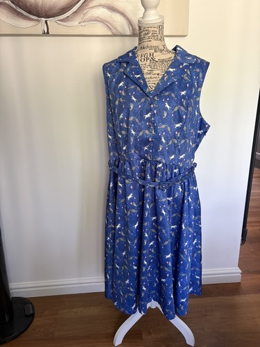 Lindy bop matilda dress - matilda, blue