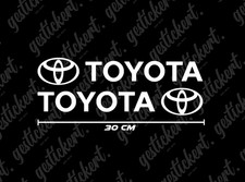 2x 30 cm sticker for Toyota