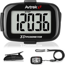 AVTrek Step Counter with Clip