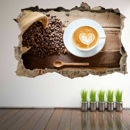 Coffee cup beans wall art - cup,