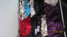 JOB LOT  13 PAIRS  SILK TANGA  KNICKERS SIZE W 28-40 INCHES      C 7