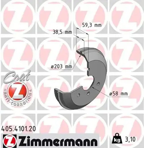 Brake drum coated - brake,