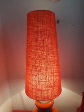 60cm large West German Lampshade  Vintage 60s 70s Lamp  fat lava Orange Retro 