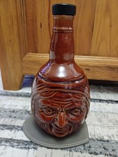 Rutherford & Co Montrose Scotland Toby 2 Faced Figural Whiskey Bottle