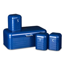 4PC PIECE METAL BREAD BIN