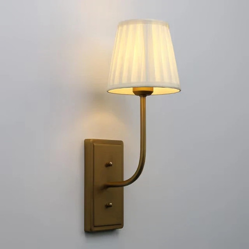 Antique brass wall sconce - brass,