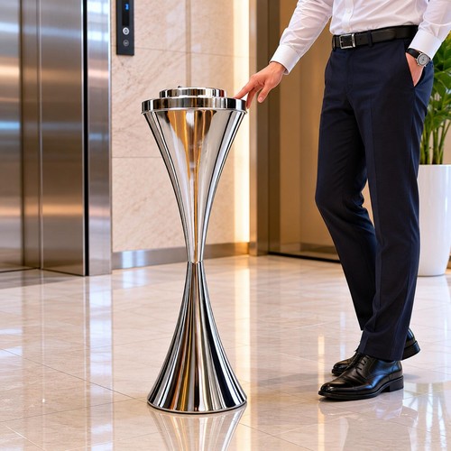 Floor standing ashtray tall - ashtray,