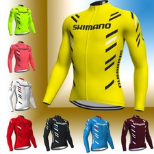 Mens Cycling Jersey Clothing Team Bicycle Sportswear Long Sleeve Bike Shirt