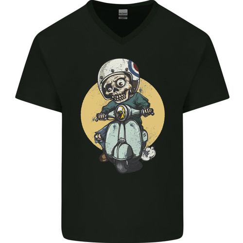 Mod scooter moped skull mens - scooter,