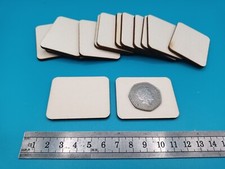 5 x 4cm (50 x 40mm) RECTANGLE Plaques Signs Pyrography Blanks 3mm THICK