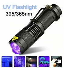 MINI TORCIA UV PORTATILE LUCE WOOD RIVELA BANCONOTE FLUIDI  MACCHIE ORGANICHE