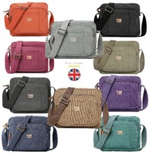 Troop London Classic Canvas Cross Body Shoulder Bag - Best Seller - TRP0235